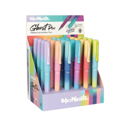 McNeill Radierbarer Füller Ghost Pen mit Farbverlauf, 6 Farben sortiert