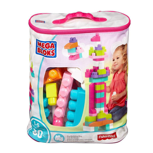 Mega Bloks Bausteinebeutel Groß pink, 80 Teile