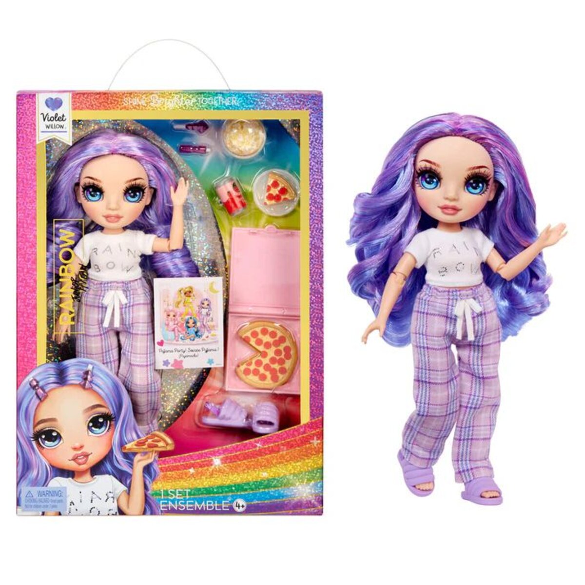 MGA Entertainment Rainbow High Junior High PJ Party Fashion Doll - Violet (Purple)