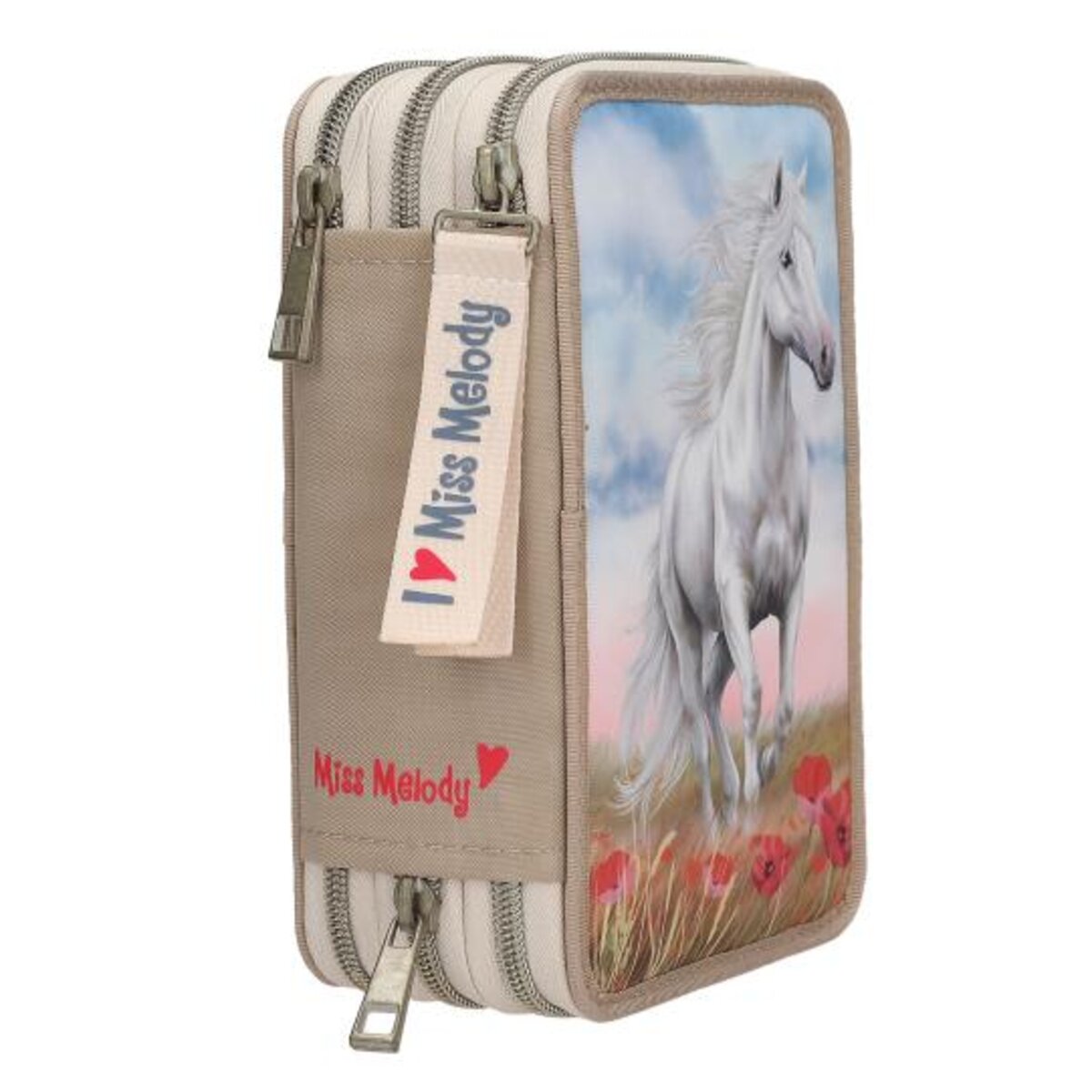 Miss Melody 3 Fach Federtasche POPPY SAND