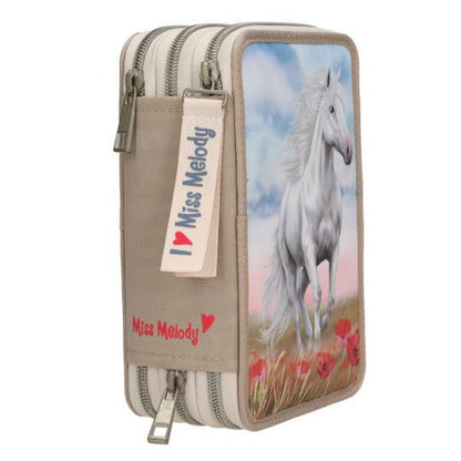 Miss Melody 3 Fach Federtasche POPPY SAND