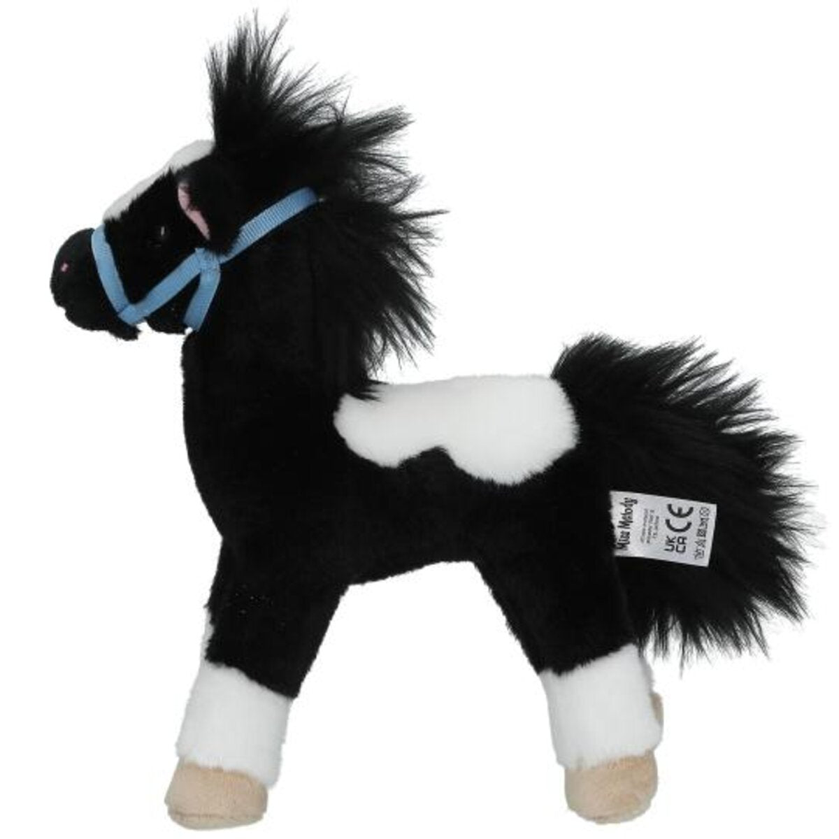 Miss Melody Plüschpferd Schwarz Weiß 18 cm