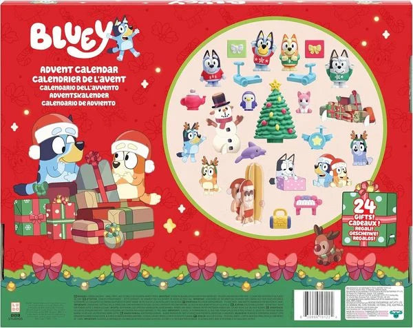 Moose Toys - BLUEY-Adventskalender mit Mini-Spielfiguren