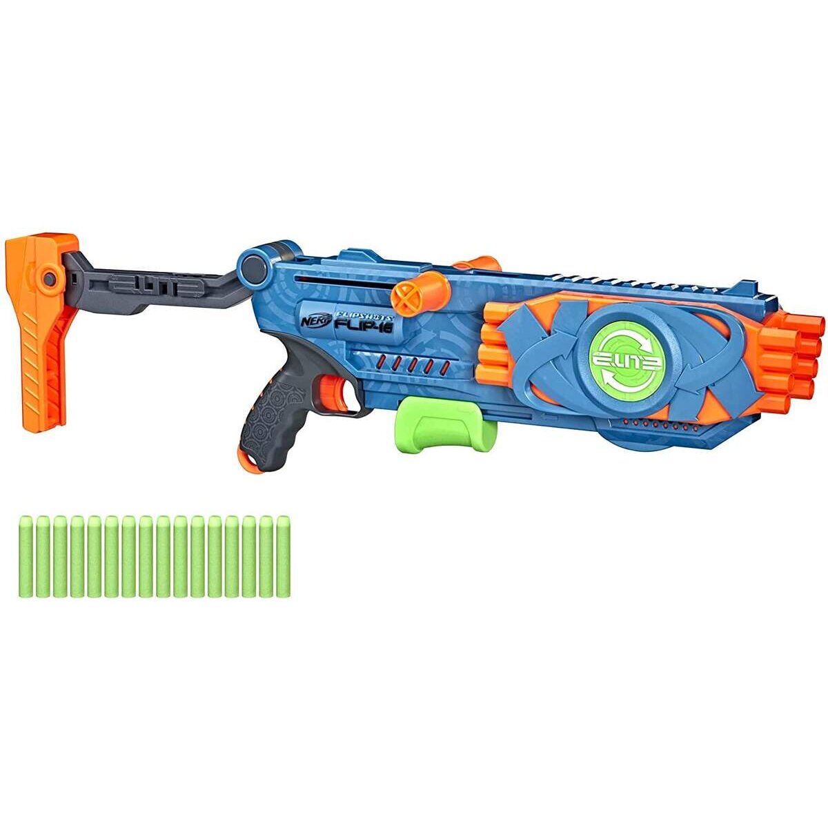 Nerf Elite 2.0 Flipshots Flip-16 Blaster mit 16 Dart-Läufen