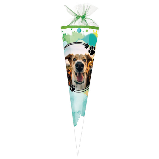 Nestler Schultüte Show Dogs 85 cm 6-eckig Tüllverschluss
