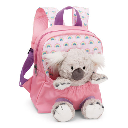 NICI Rucksack mit Koala Plüschtier pink