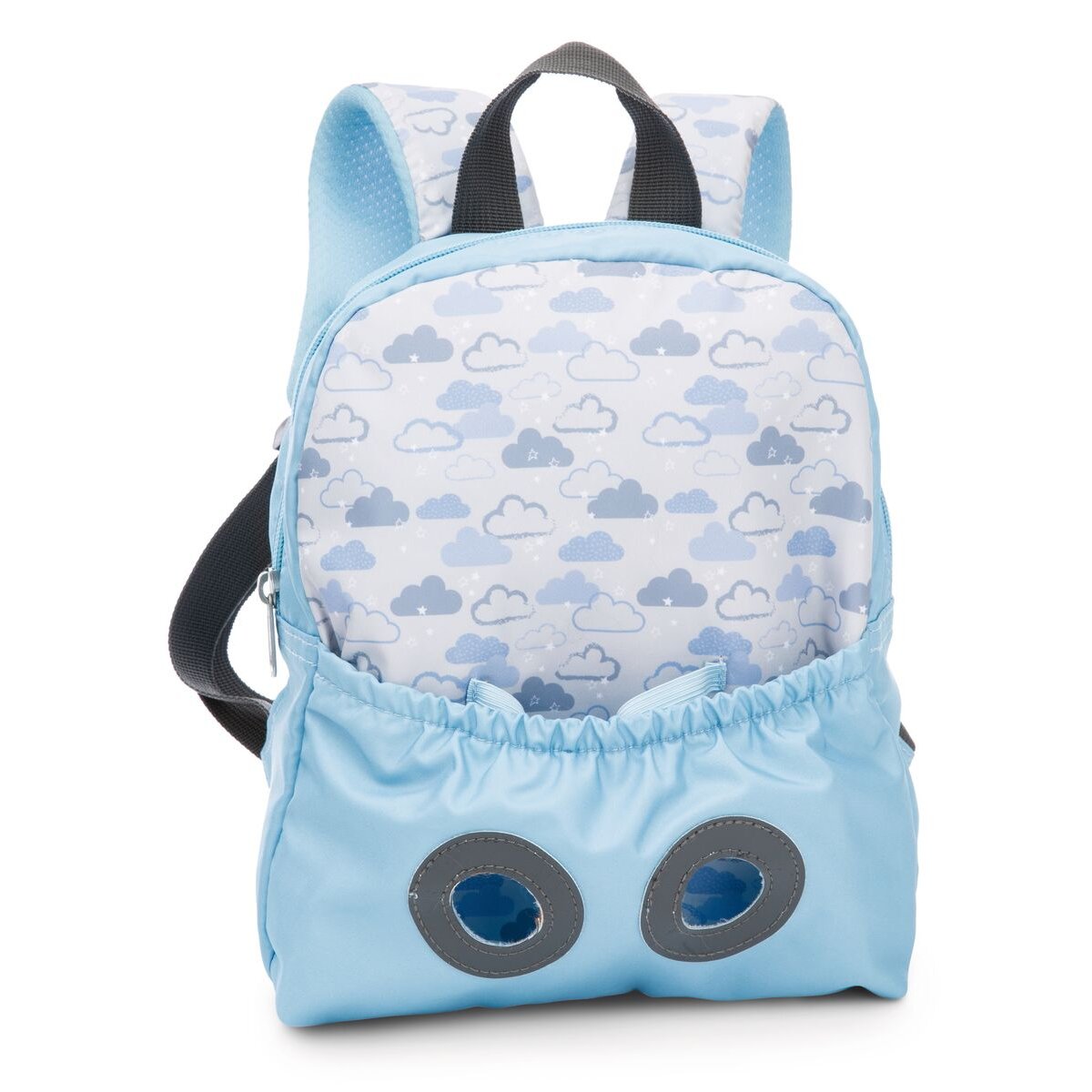 NICI Rucksack mit Roter Panda Plüschtier blau