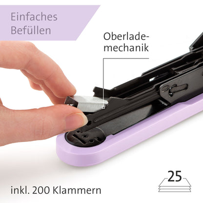 Novus Heftapparat B 2 COLOR ID 2.0, pretty lilac