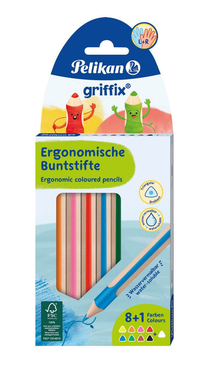 Pelikan Buntstifte griffix 9 Farben, 9 Stück