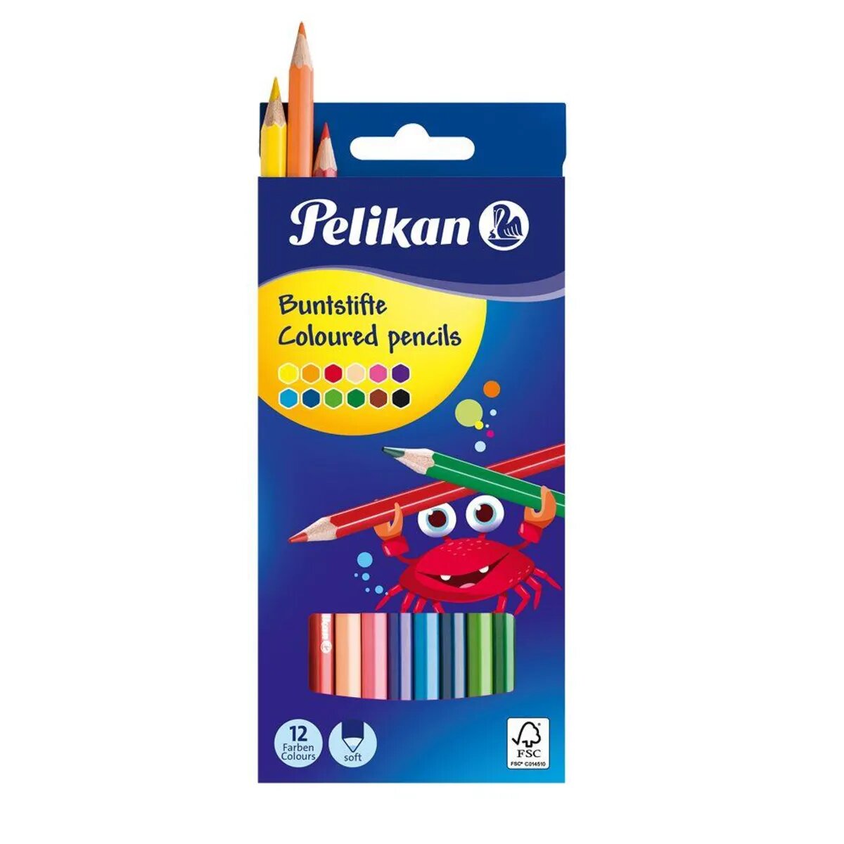 Pelikan Buntstifte Standard lang 17, 5cm, 12 Stück