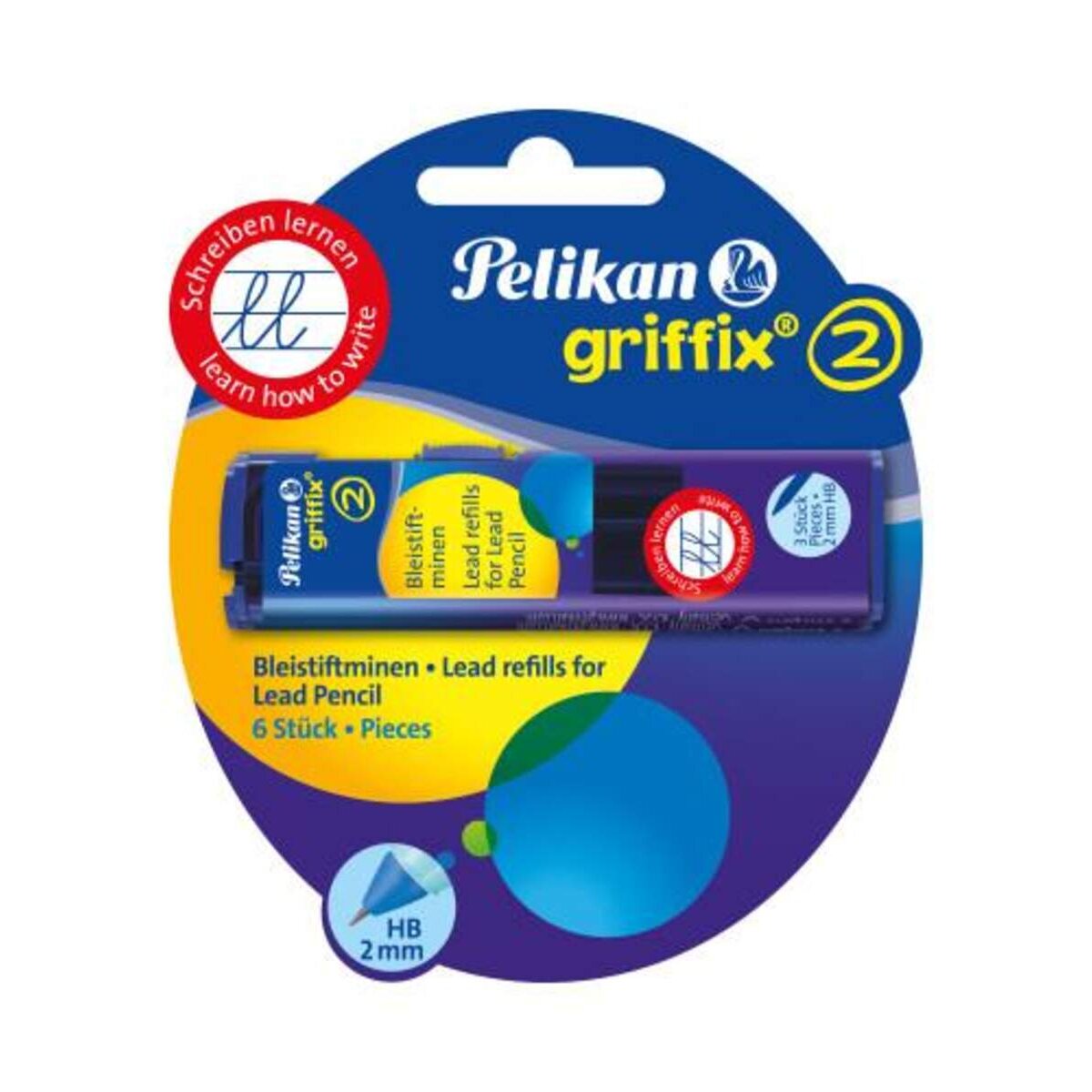 Pelikan griffix® Minen Bleistift  2x3 Stk., Härtegrad HB