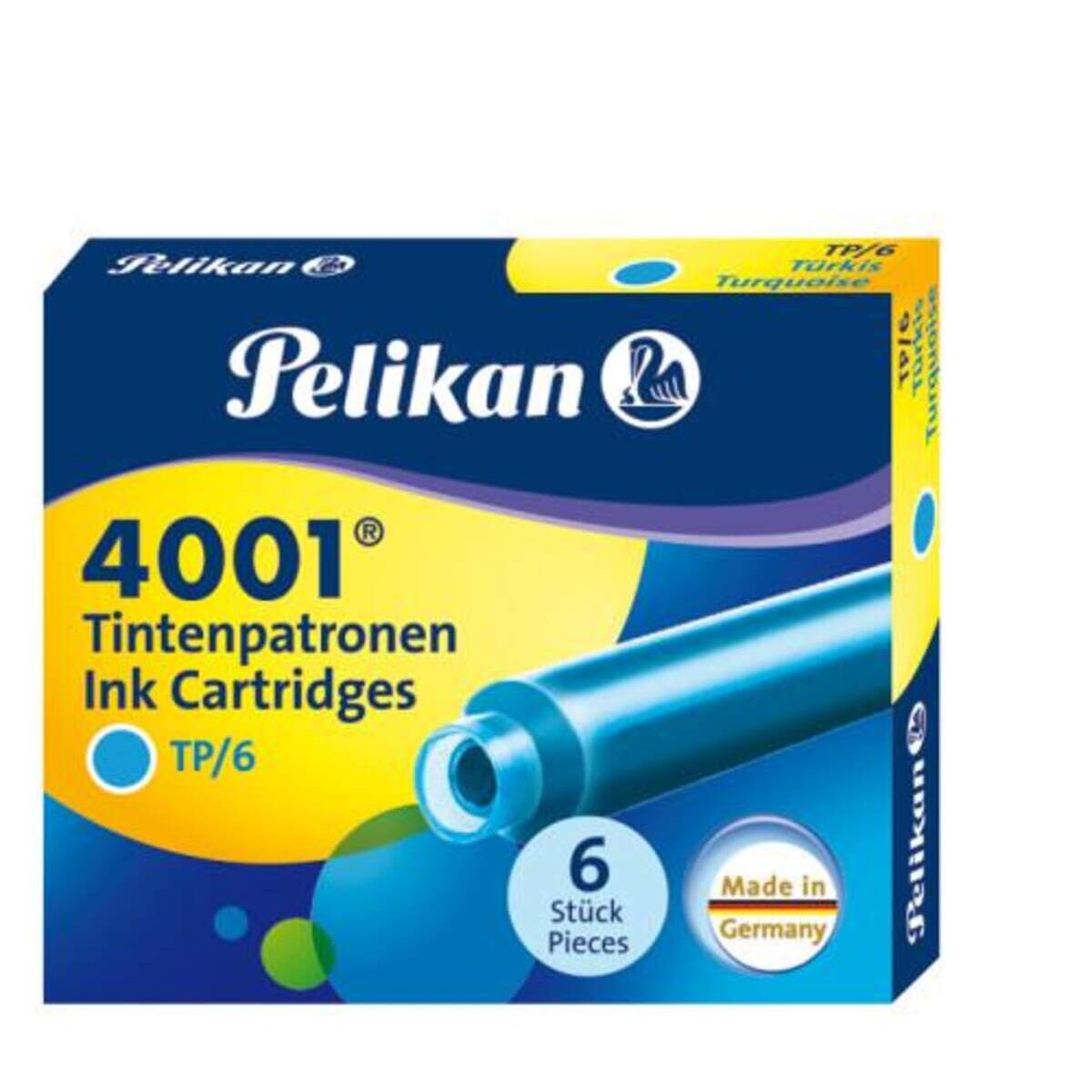 Pelikan Tintenpatrone 4001 TP/6, türkis