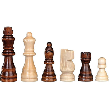 Philos Schachspiel, Feld 42 mm, Königshöhe 76 mm, Holz