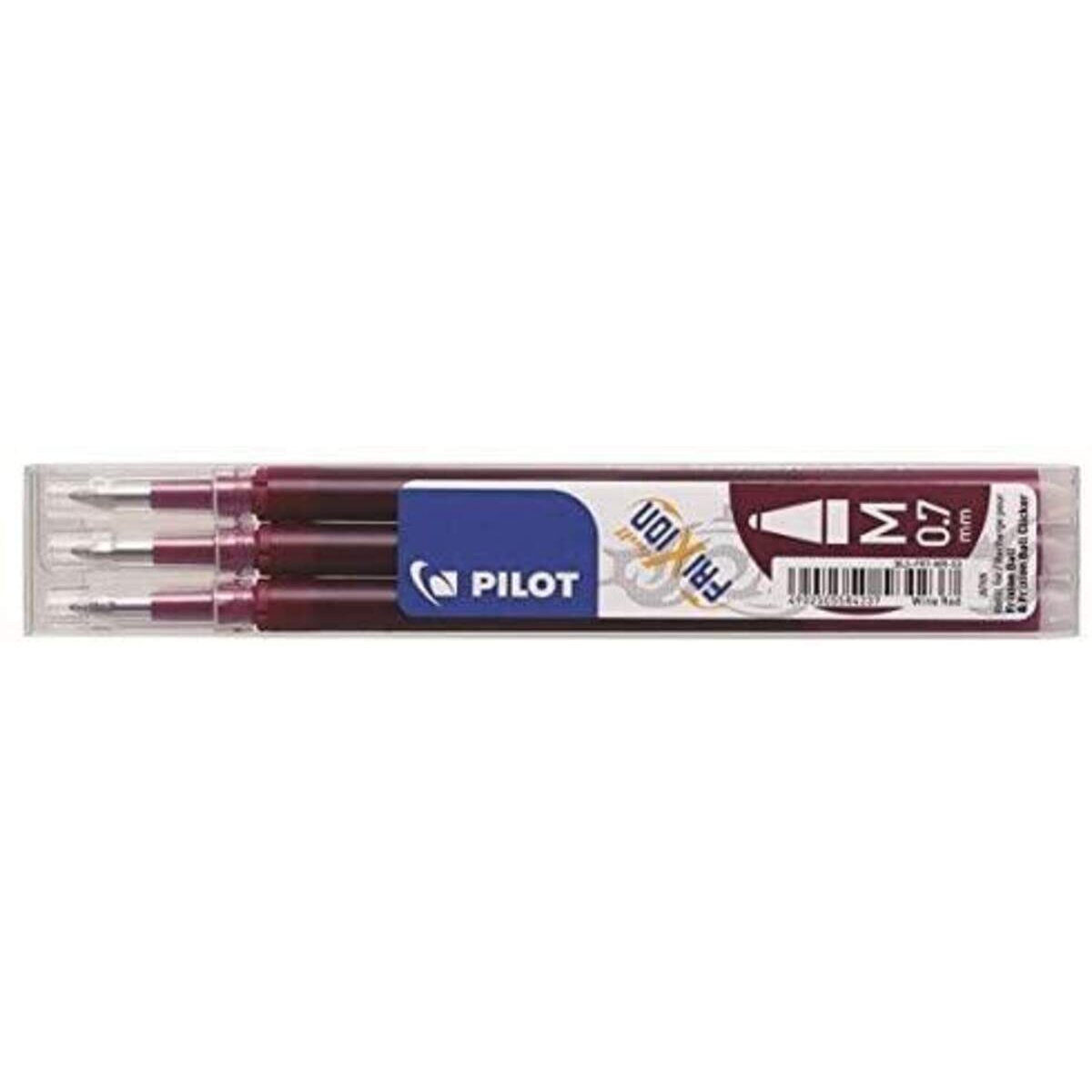 Pilot Ersatzminen für Tintenroller Frixion Ball, Dunkelrot 0,7 mm