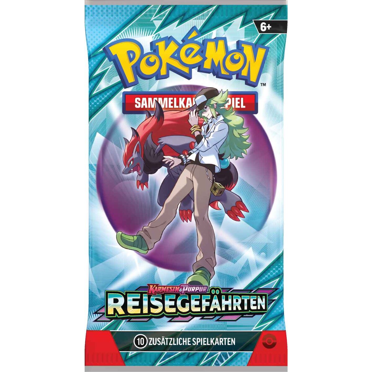 Pokemon Karmesin & Purpur - Reisegefährten Booster (Deutsch), 1 Stück, 4-fach sortiert