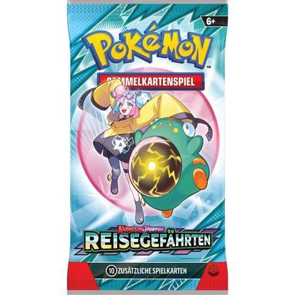 Pokemon Karmesin & Purpur - Reisegefährten Booster (Deutsch), 1 Stück, 4-fach sortiert