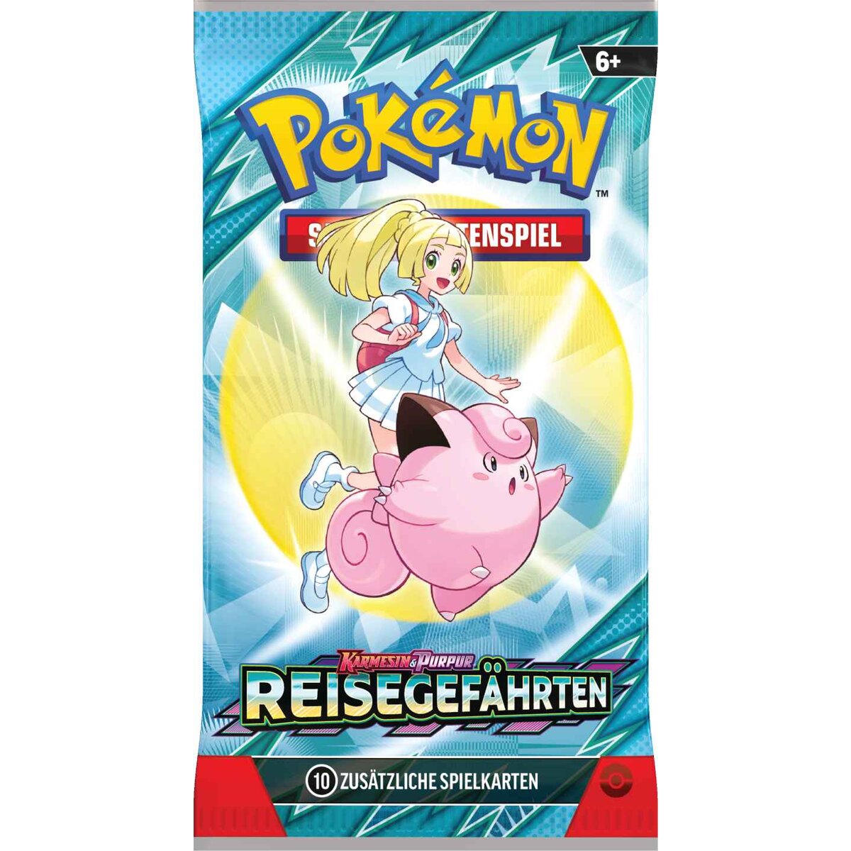Pokemon Karmesin & Purpur - Reisegefährten Booster (Deutsch), 1 Stück, 4-fach sortiert