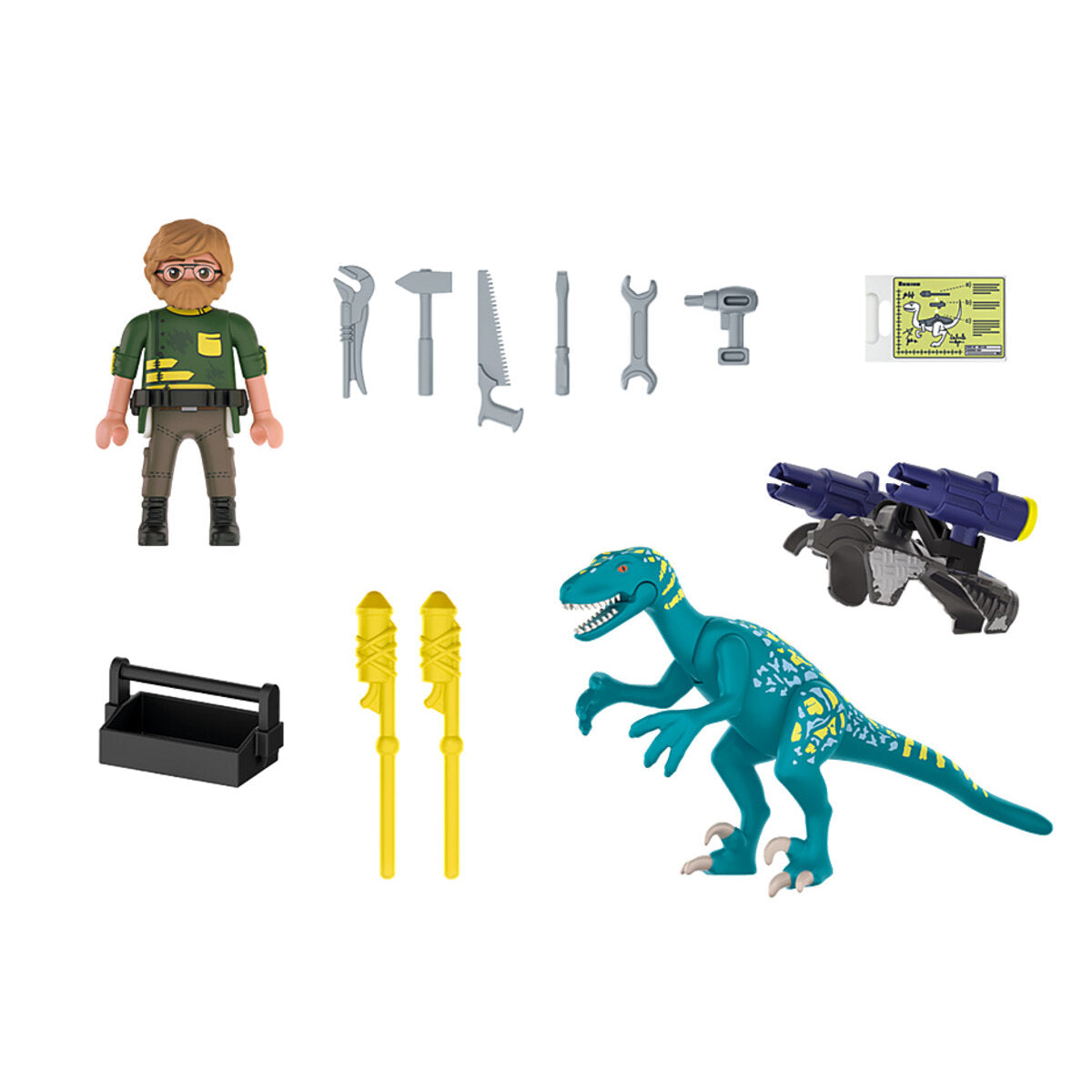 PLAYMOBIL® 70629 Dino Rise Uncle Rob: Aufrüstung zum Kampf