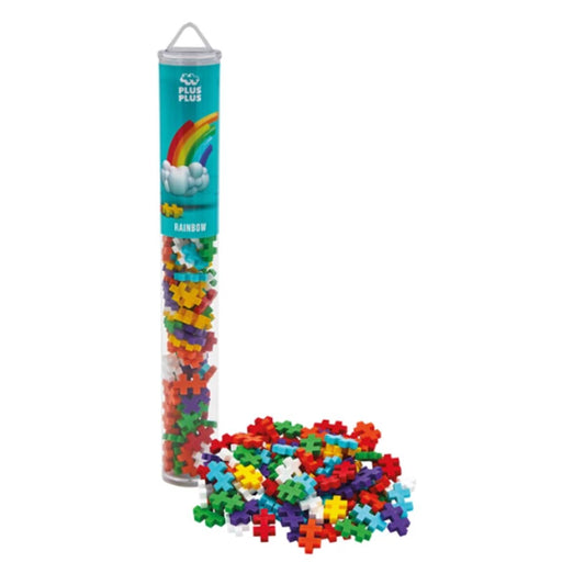 Plus-Plus Kreativ Bausteine Regenbogen, 100 Teile