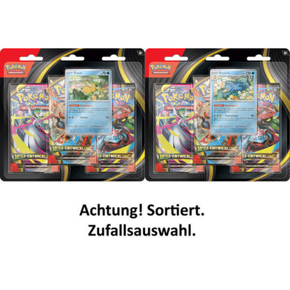Pokemon Drei-Boosterpack-Blister Mega-Entwicklung