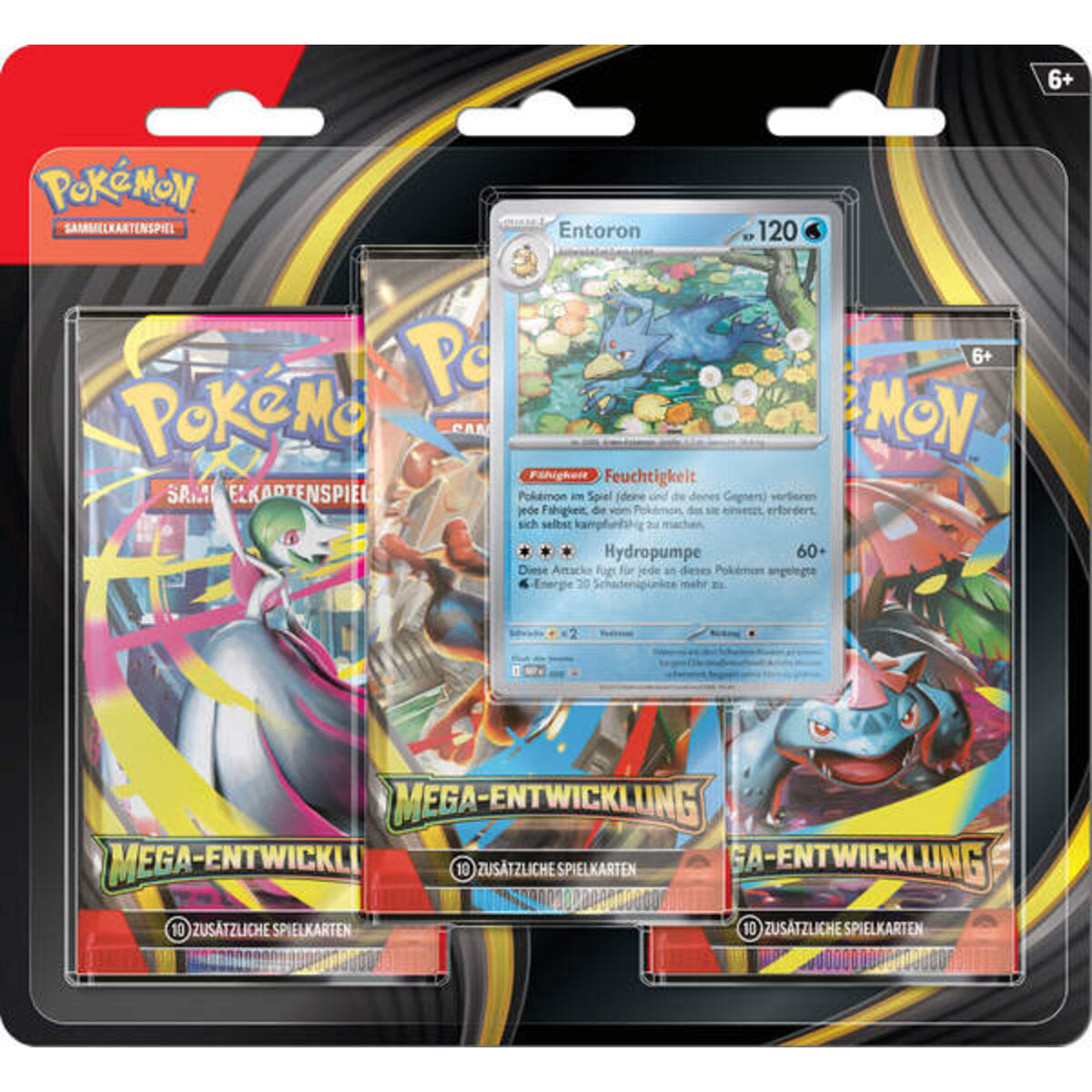 Pokemon Drei-Boosterpack-Blister Mega-Entwicklung