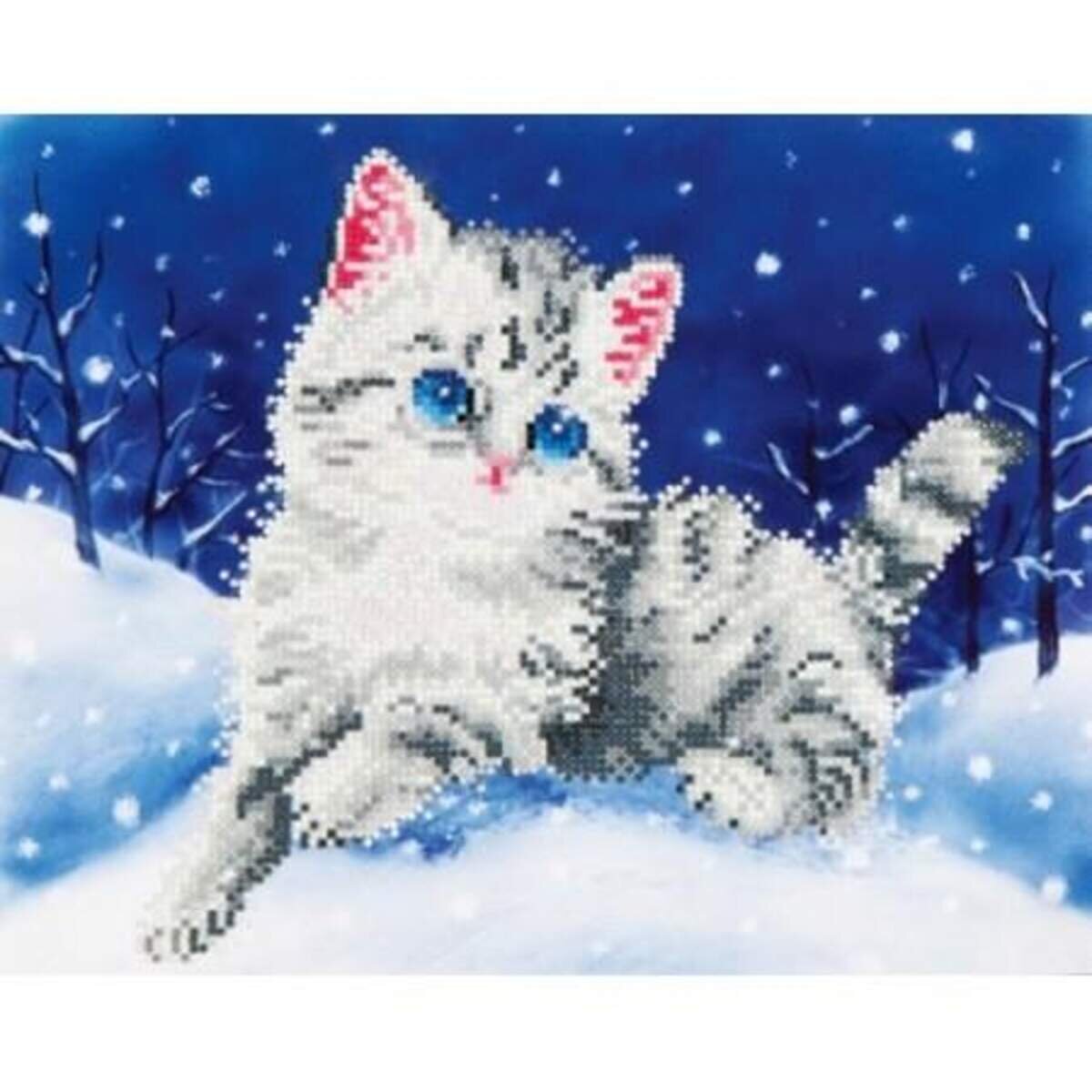 Pracht Diamond Dotz - Katze im Schnee