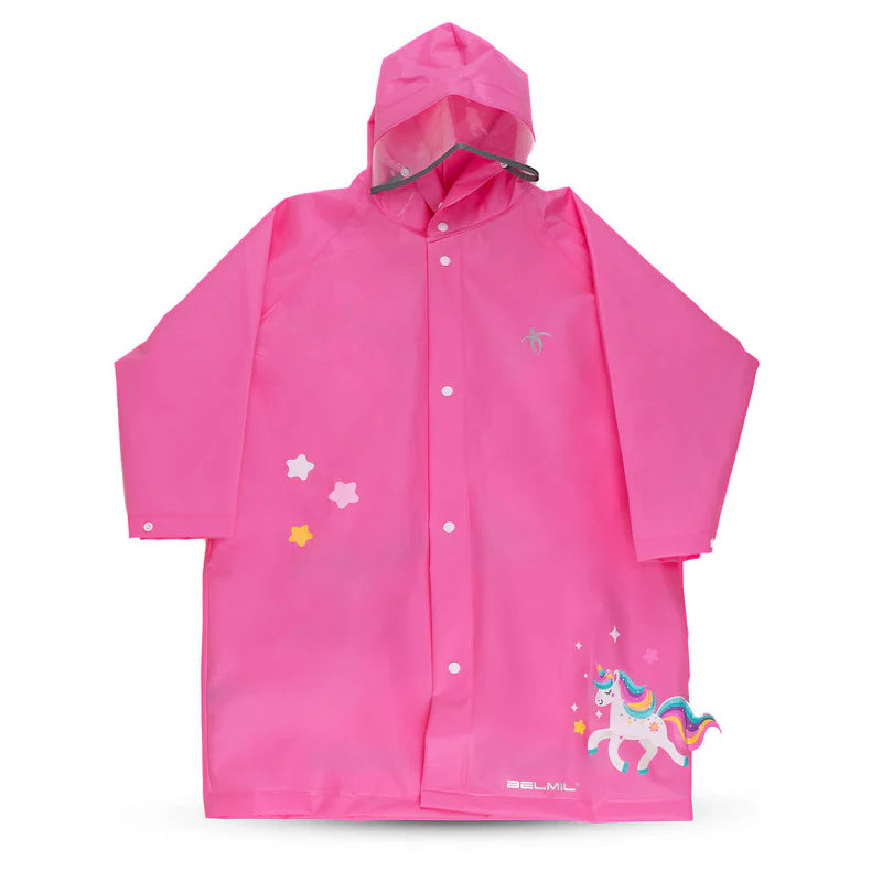 Regenponcho Unicorn rosa kompatibel mit allen Belmil Schulranzenmodellen