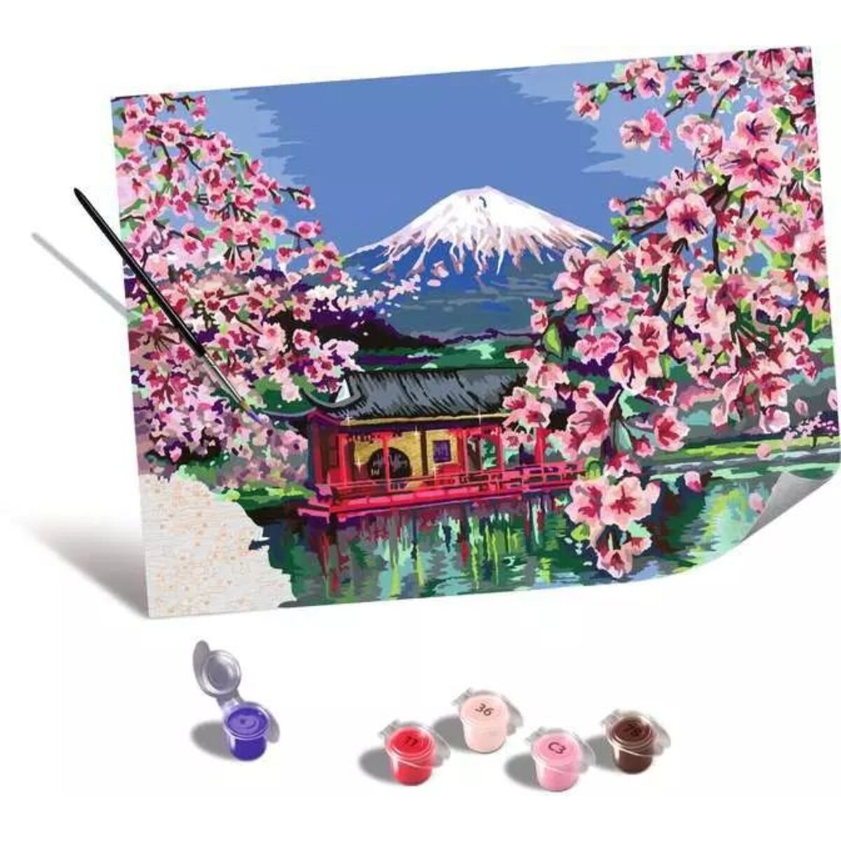 Ravensburger CreArt Malen nach Zahlen - Leinwand Japanische Kirschblüten