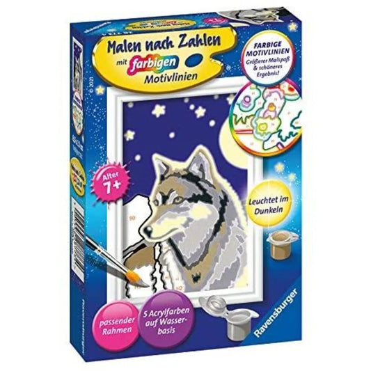 Ravensburger CreArt, Malen nach Zahlen - Wolfsportrait