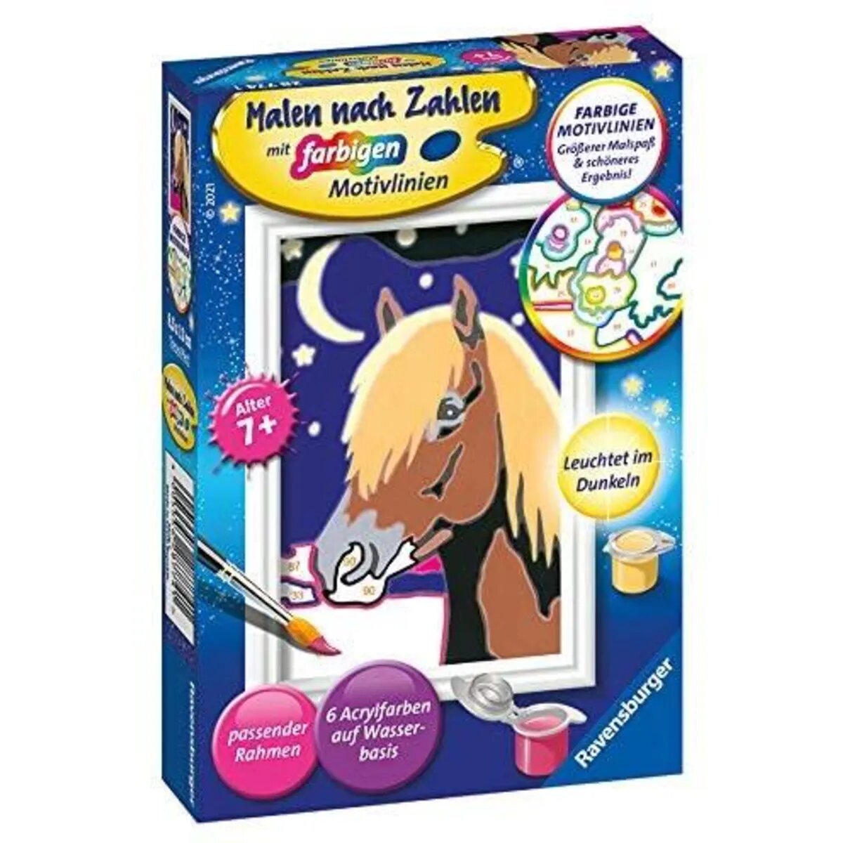 Ravensburger CreArt, Malen nach Zahlen - Treues Pferd