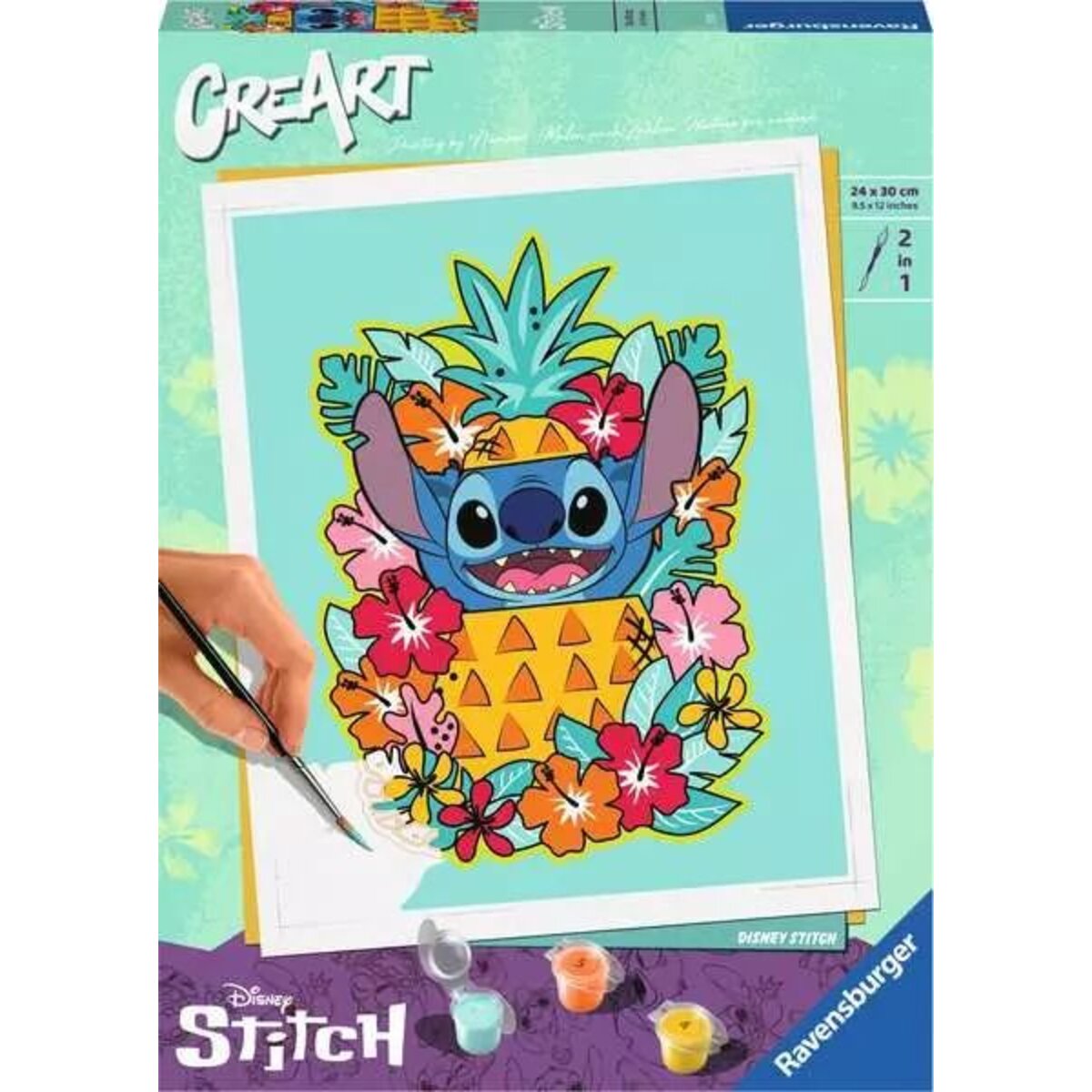 Ravensburger CreArt, Malen nach Zahlen - CreArt Adults Trend - Disney Stitch