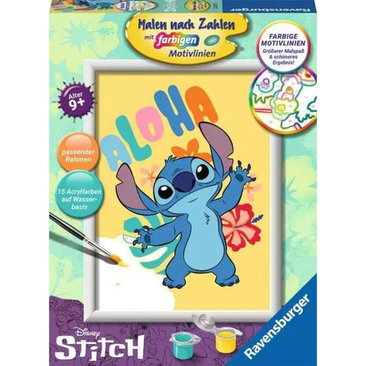 Ravensburger CreArt, Malen nach Zahlen - CreArt, Malen nach Zahlen Kinder - Disney Stitch