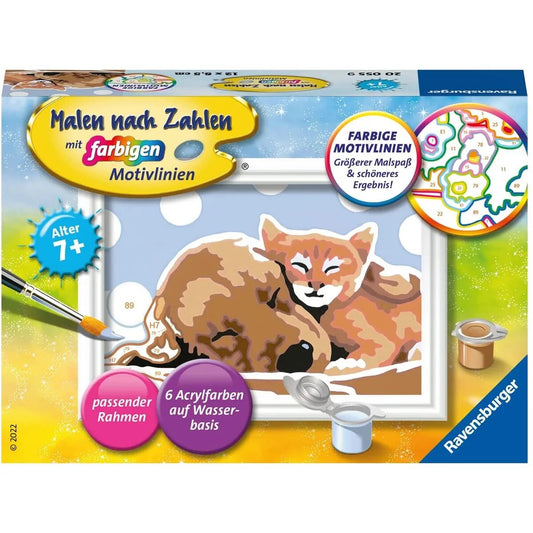 Ravensburger CreArt, Malen nach Zahlen - Tierliebe