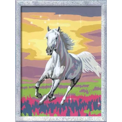 Ravensburger CreArt, Malen nach Zahlen - Galoppierender Schimmel