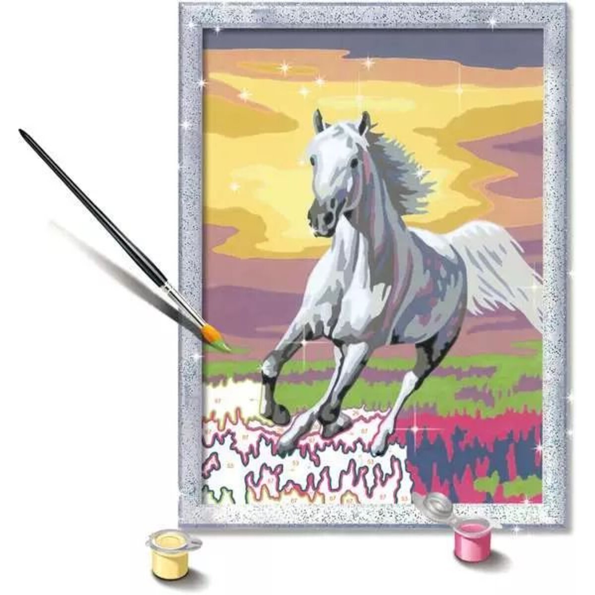 Ravensburger CreArt, Malen nach Zahlen - Galoppierender Schimmel