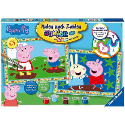 Ravensburger CreArt, Malen nach Zahlen - CreArt, Malen nach Zahlen Junior - Peppa Pig