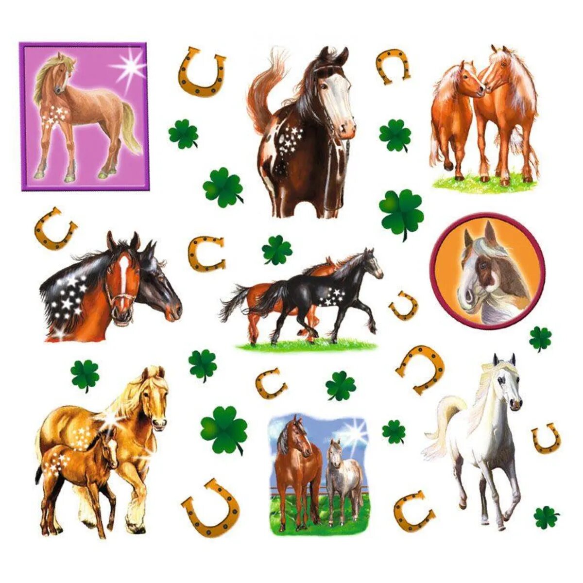 Ravensburger CreArt, Malen nach Zahlen - Glückliche Pferde