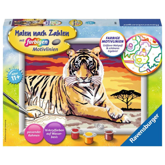 Ravensburger CreArt, Malen nach Zahlen - Majestätischer Tiger