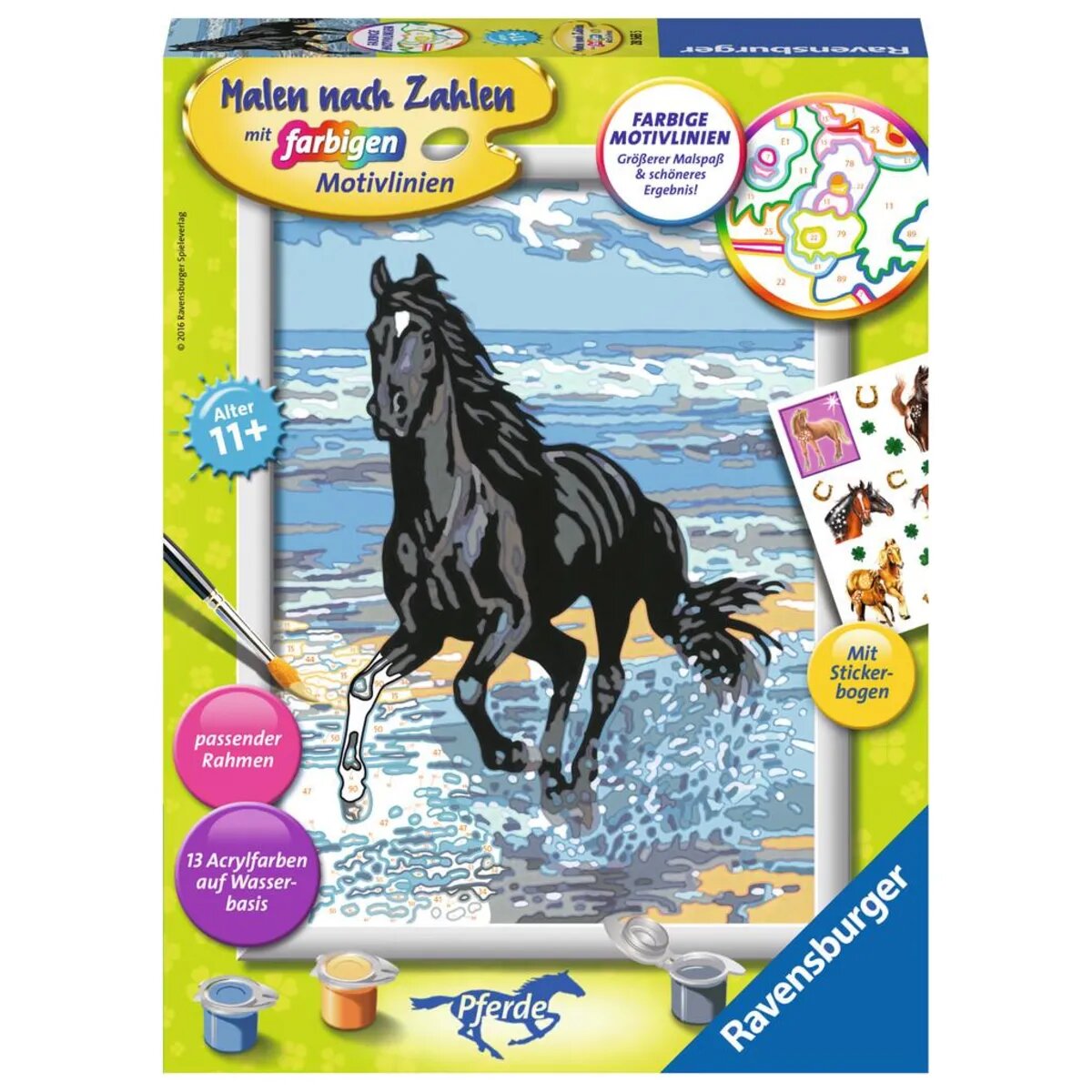 Ravensburger CreArt, Malen nach Zahlen - Pferd am Strand