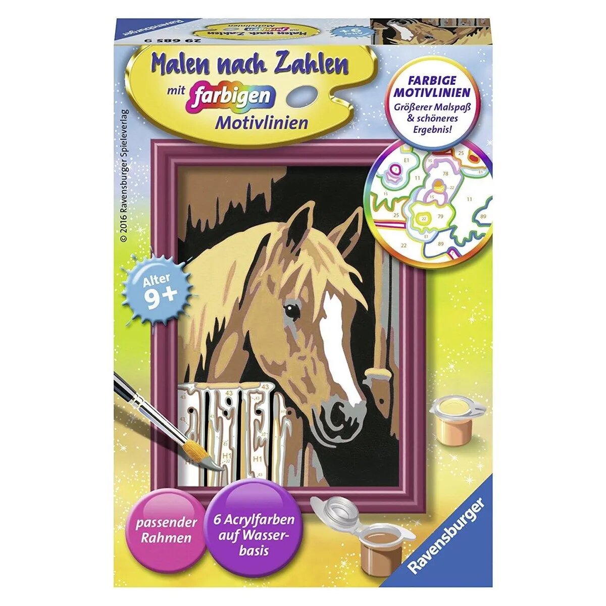 Ravensburger CreArt, Malen nach Zahlen - Pferd im Stall