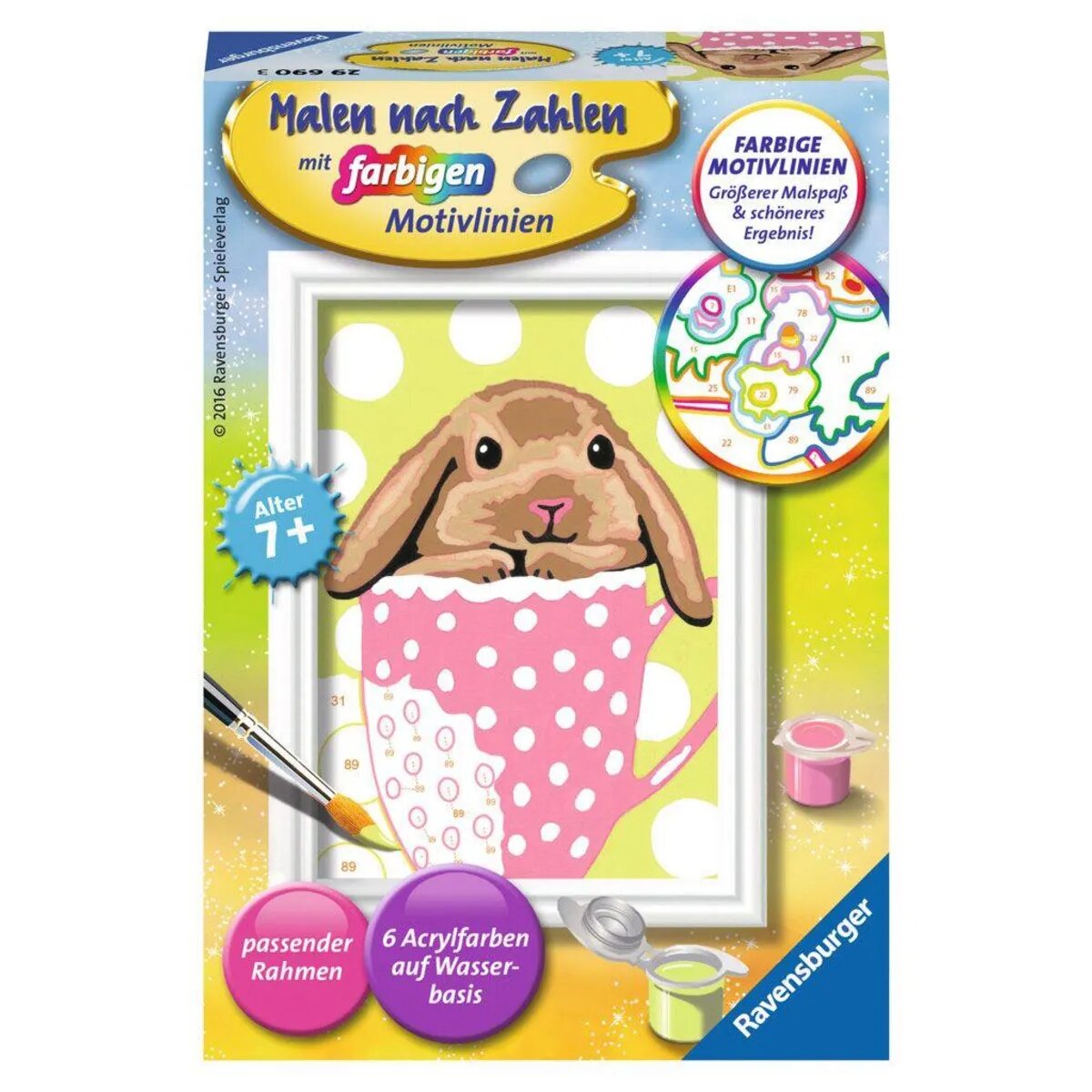 Ravensburger CreArt, Malen nach Zahlen - Süßes Schlappohr