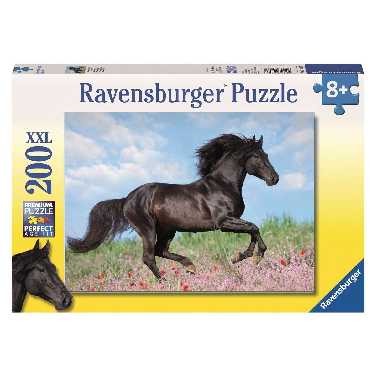 Ravensburger XXL Puzzle - Schwarzer Hengst, 200 Teile
