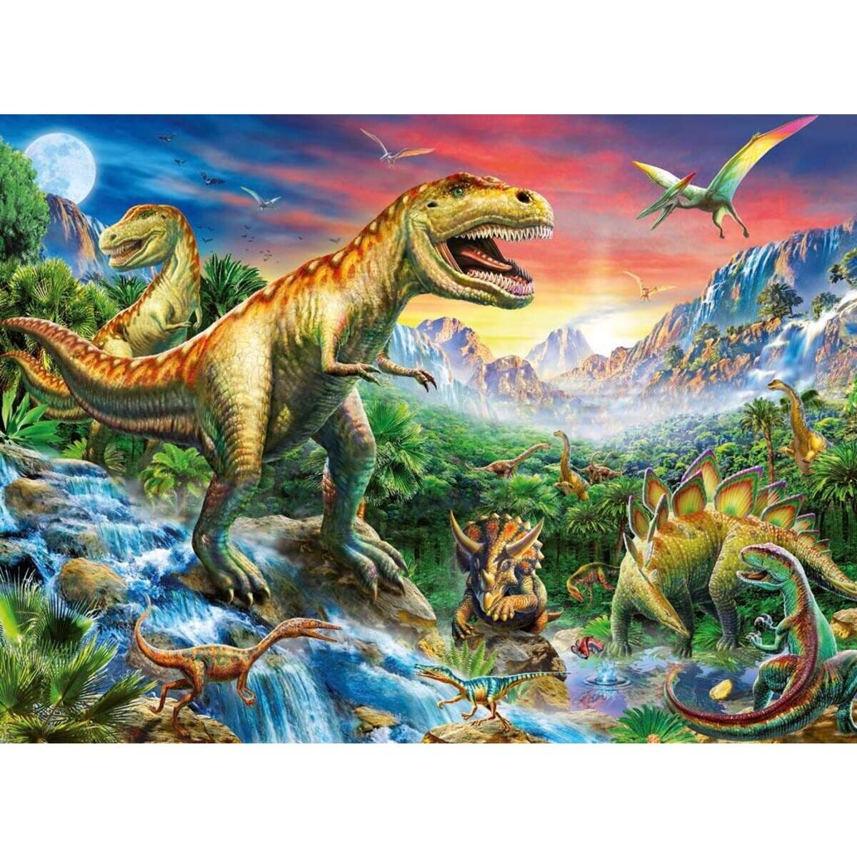 Ravensburger XXL Puzzle - Bei den Dinosauriern, 100 Teile