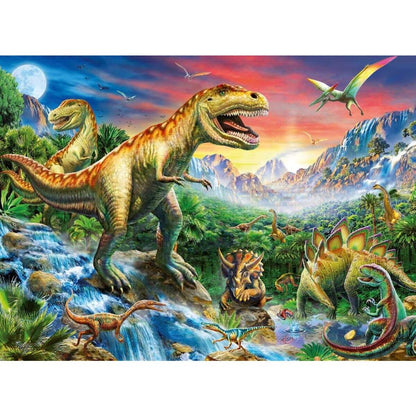 Ravensburger XXL Puzzle - Bei den Dinosauriern, 100 Teile