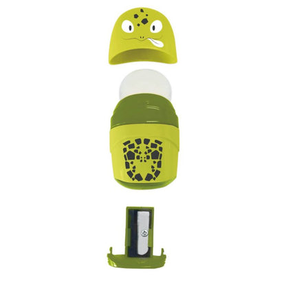 Roth 2in1 Spitzdose & Radierer "ABC Freunde" Gecko Guido