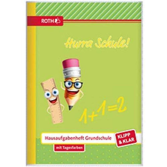 Roth Grundschul-Hausaufgabenheft Klipp & Klar "Hurra Schule" DIN A5