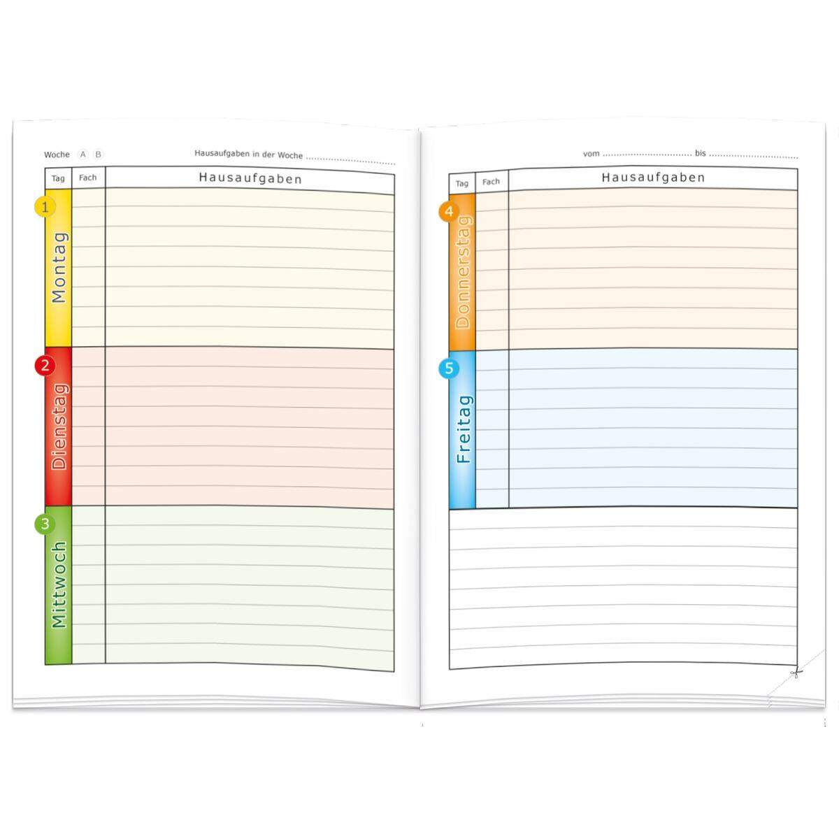 Roth Grundschul-Hausaufgabenheft Klipp & Klar "Hurra Schule" DIN A5