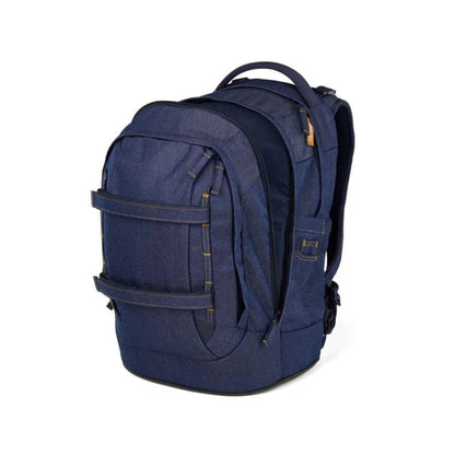 Satch PACK Schulrucksack Denim Blue Special Edition Set 3tlg.