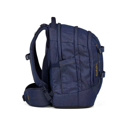 Satch PACK Schulrucksack Denim Blue Special Edition Set 3tlg.