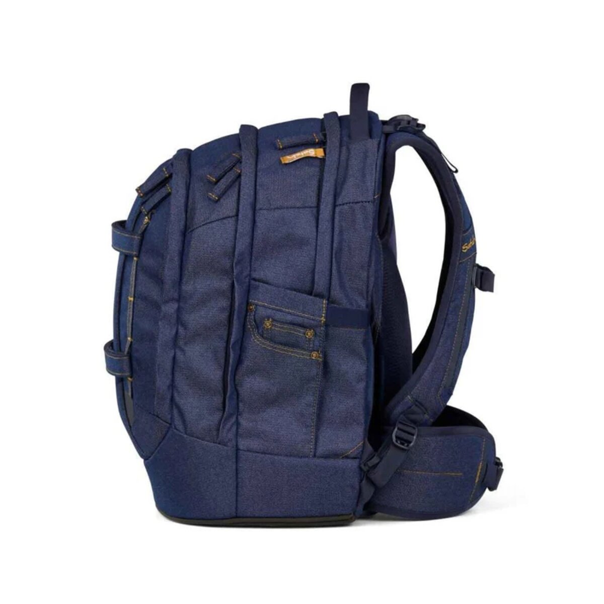 Satch PACK Schulrucksack Denim Blue Special Edition Set 3tlg.
